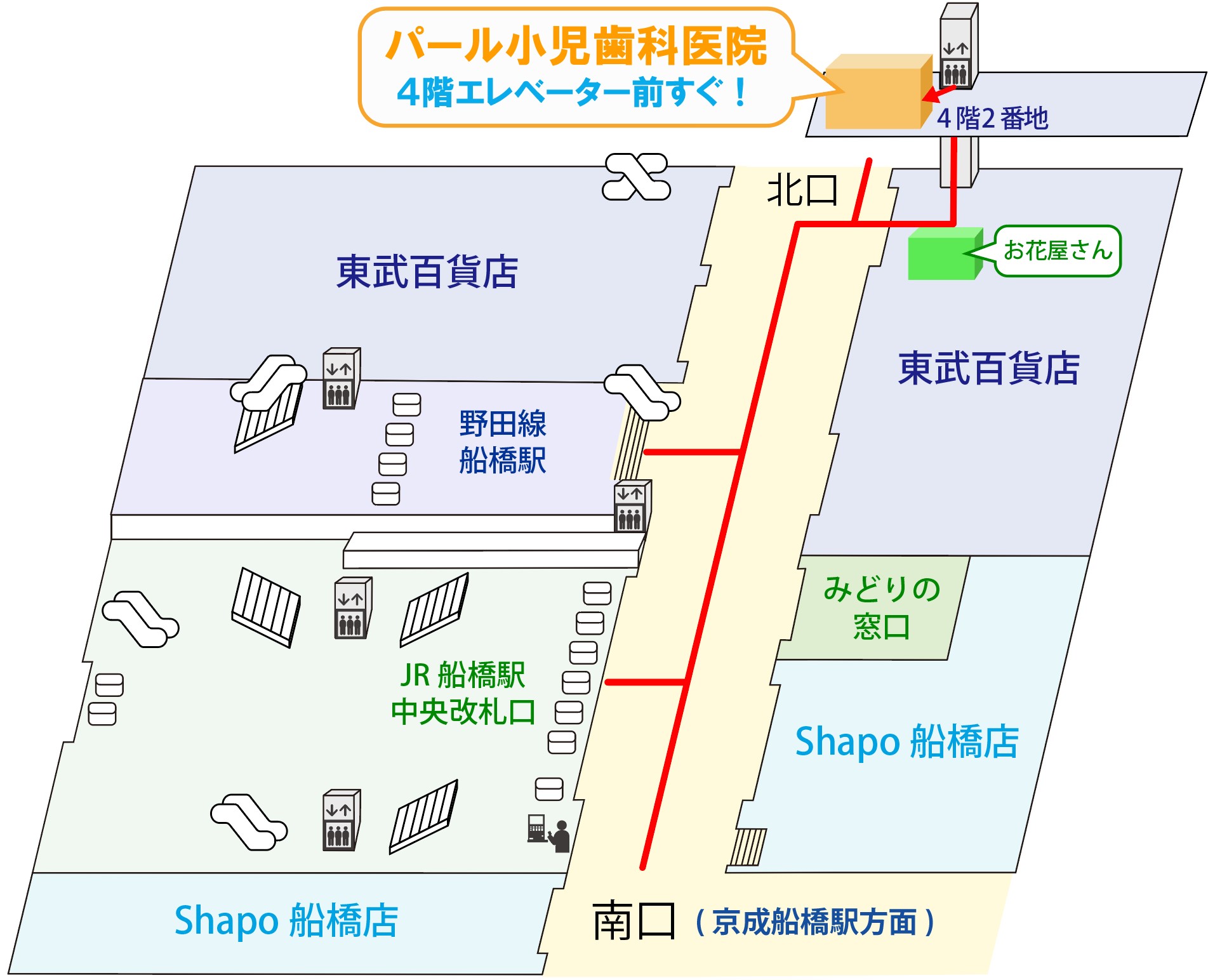船橋駅構内地図